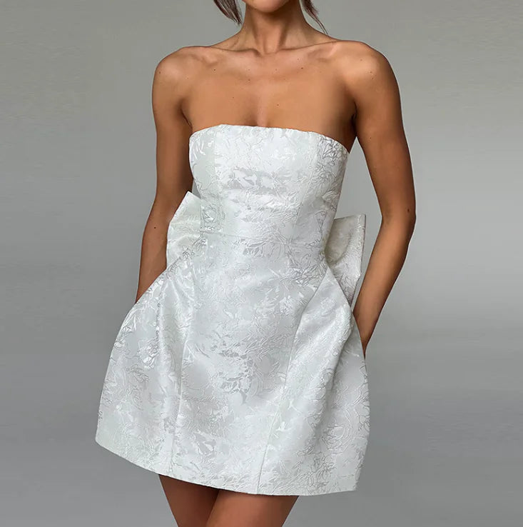 Tube Top Bow Dress dress