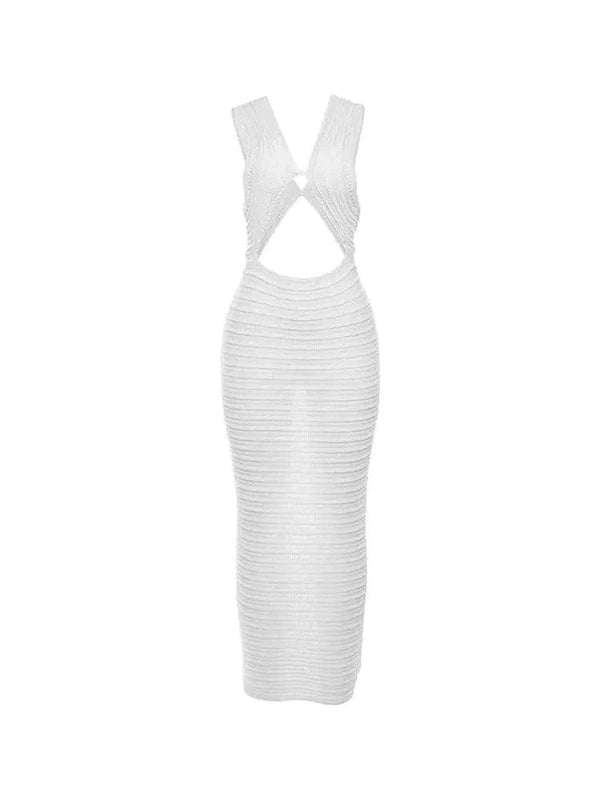 Crochet Knit Maxi Dress
