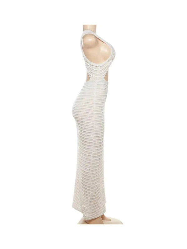 Crochet Knit Maxi Dress