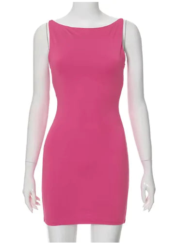 Sexy Sleeveless Wrap Mini Dress dress