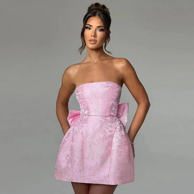 Tube Top Bow Dress dress