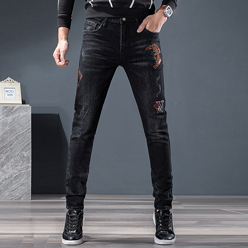 Fashion Personality All-matching Men's Jeans 