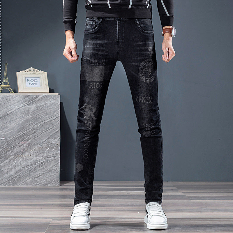 Fashion Personality All-matching Men's Jeans 