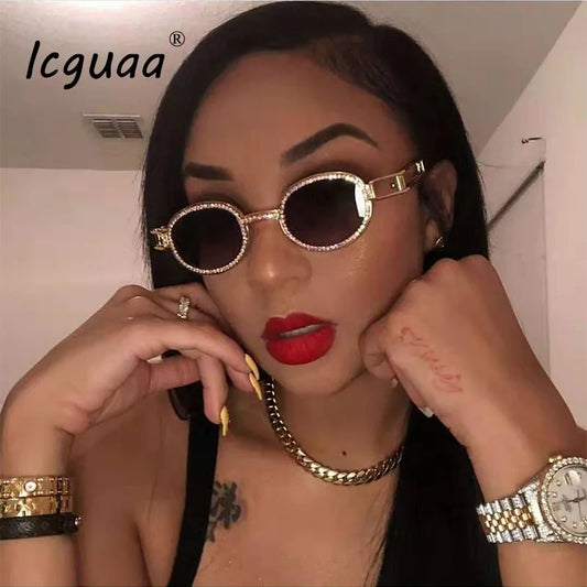 Diamond-Studded Steampunk Sunglasses 