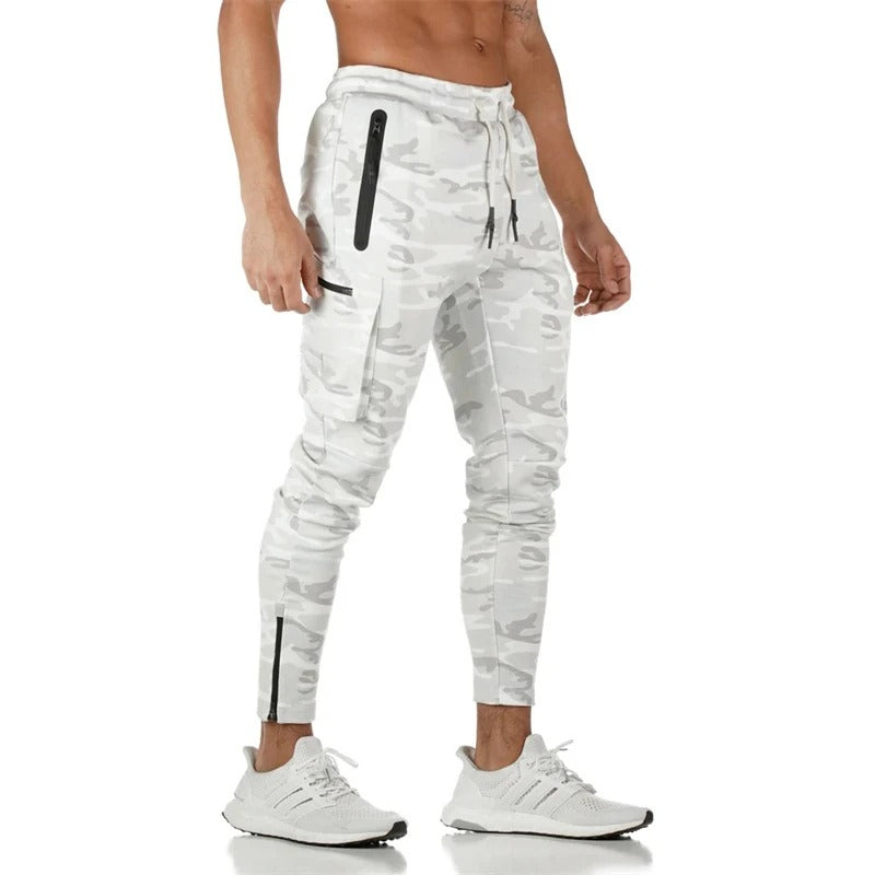 Sports Pants Multi-pocket Zipper Men^