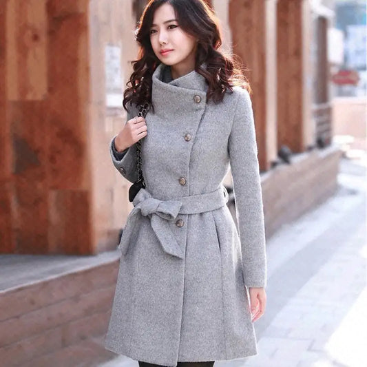 Winter Cashmere Long Women's Coat 