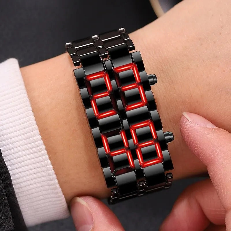 Digital Lava Wristwatch for Men^