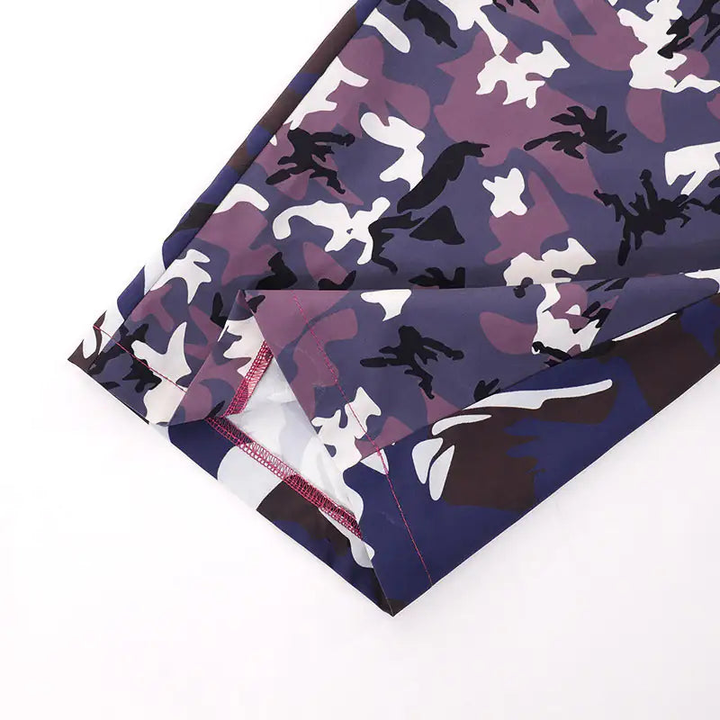 Camouflage Print Cargo Pants 