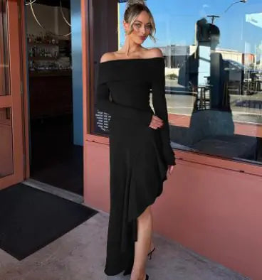 Off Shoulder Long Dress 