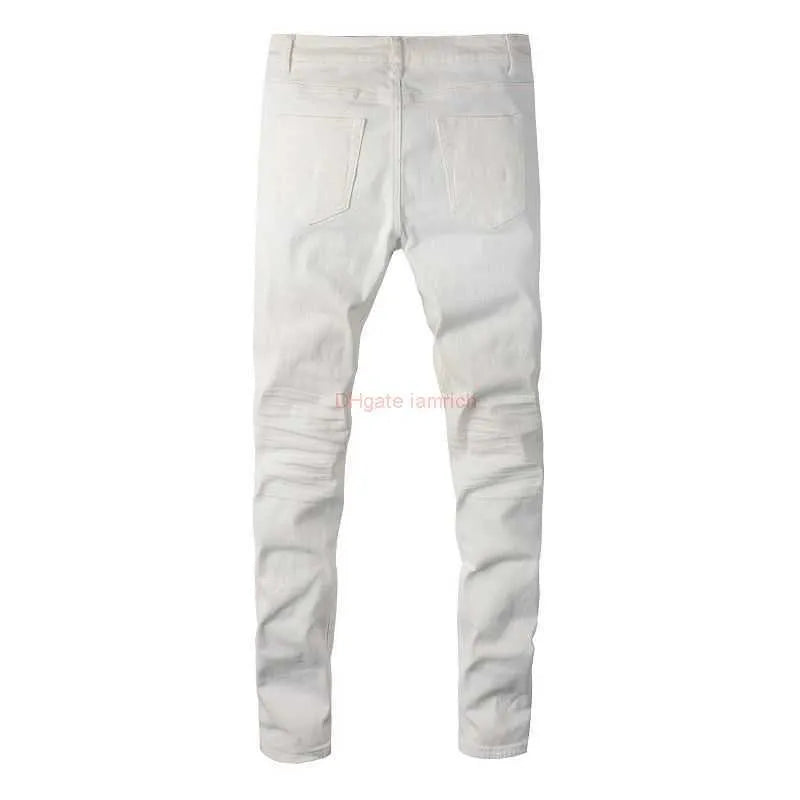 White Jeans Patch Stretch 