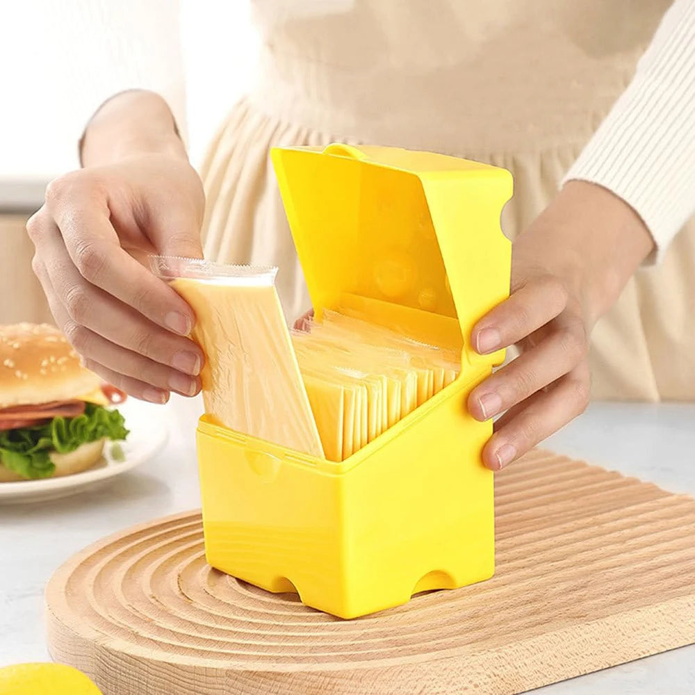 Sliced Cheese Storage Container Cheese Slice Holder Sliced Butter Block Cheese Slice Storage Box Cheese Saver Keeper for Fridge