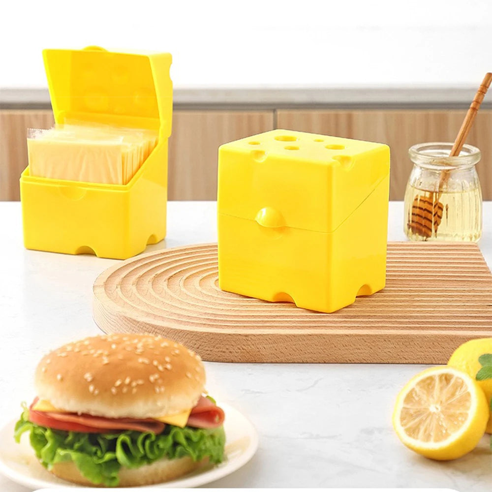 Sliced Cheese Storage Container Cheese Slice Holder Sliced Butter Block Cheese Slice Storage Box Cheese Saver Keeper for Fridge