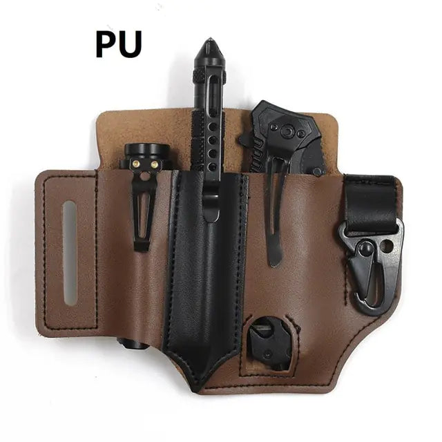 Tactical Multi Tool Belt Leather Bag^