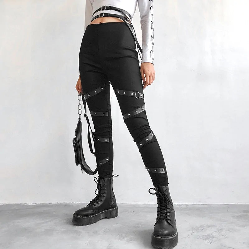 High Waist Skinny Street Wear Pants 