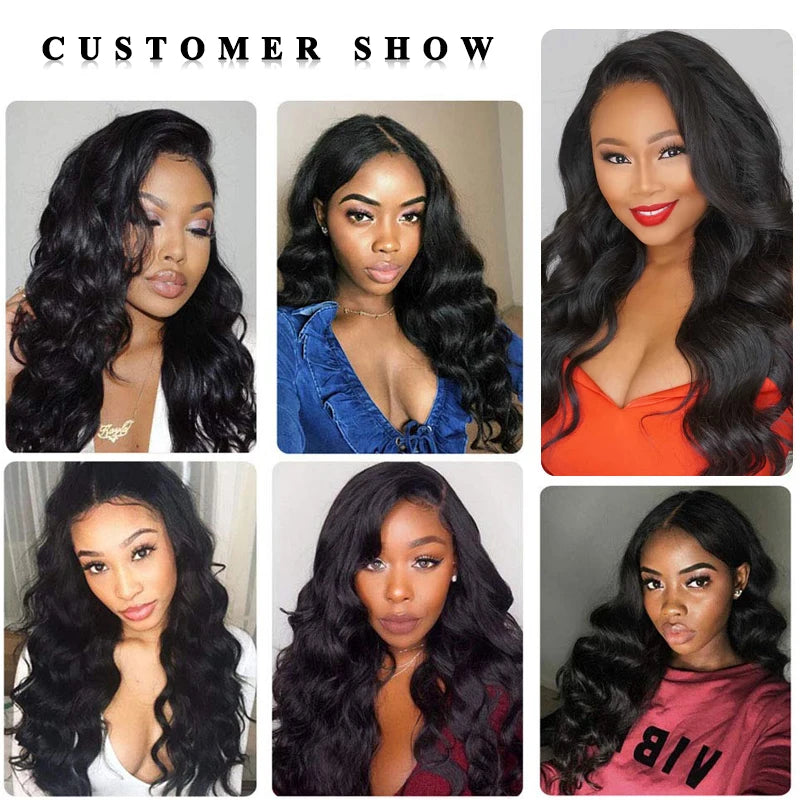 13x4 Lace Front Wigs Brazilian Body Wave Human Raw Hair Wigs Virgin Hair Pre Plucked 4x4 Lace Closure Wig Queen Hair