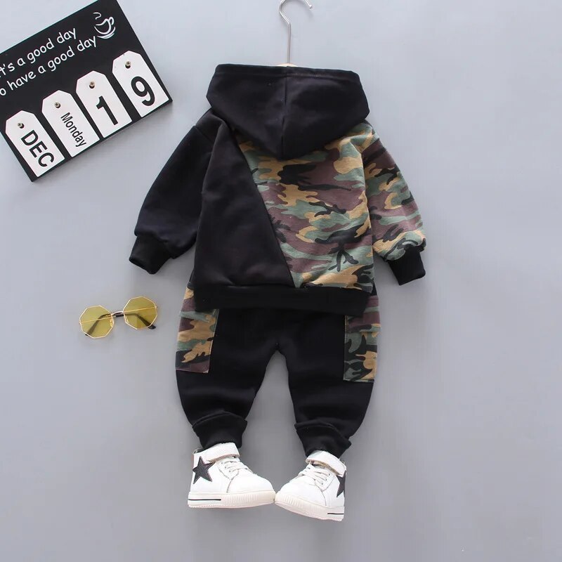 New Autumn Fashion Children Outfits Baby Girl Clothes Boys Casual Hooded T-Shirt Pants 2Pcs/Sets Toddler Costume Kids Tracksuits