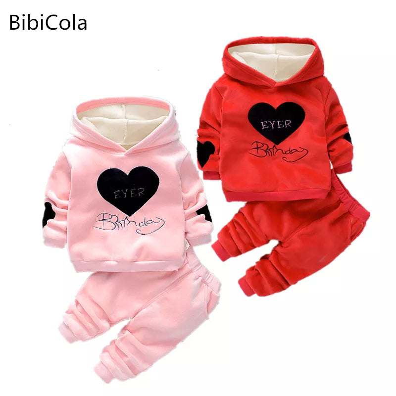 Newborn Baby Clothing Set Spring Autumn Infant Girls Fashion Tracksuit Set Top+denim overall pants  Toddle Kids denim Clothes