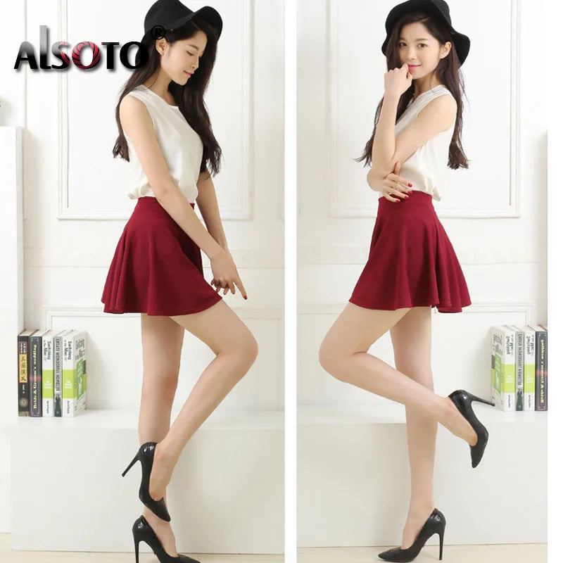 New 2024 Summer Sexy Skirt For Girl Cute Short Skater Fashion female Mini Skirt Women Clothing