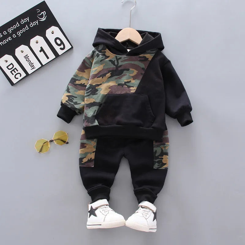 New Autumn Fashion Children Outfits Baby Girl Clothes Boys Casual Hooded T-Shirt Pants 2Pcs/Sets Toddler Costume Kids Tracksuits