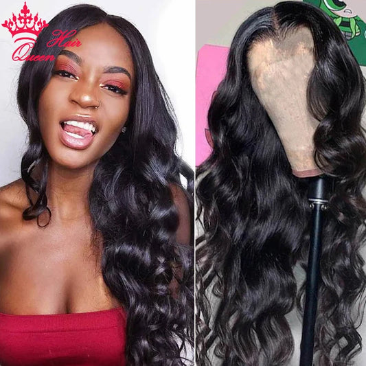 13x4 Lace Front Wigs Brazilian Body Wave Human Raw Hair Wigs Virgin Hair Pre Plucked 4x4 Lace Closure Wig Queen Hair