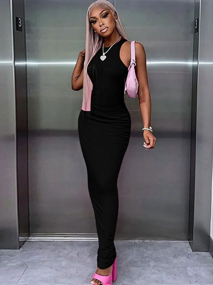 Sleeveless Bodycon Maxi Dresses dress