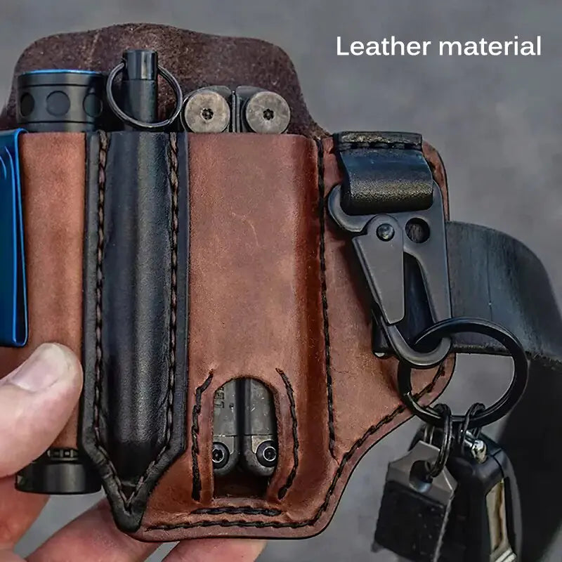 Tactical Multi Tool Belt Leather Bag^