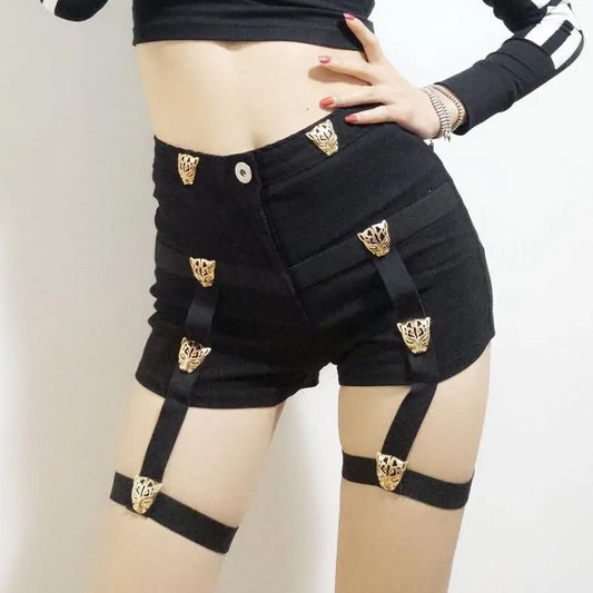 Bold Style With Lioness Garter Shorts