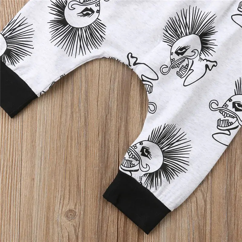 Baby Boy Clothes Black Skull 