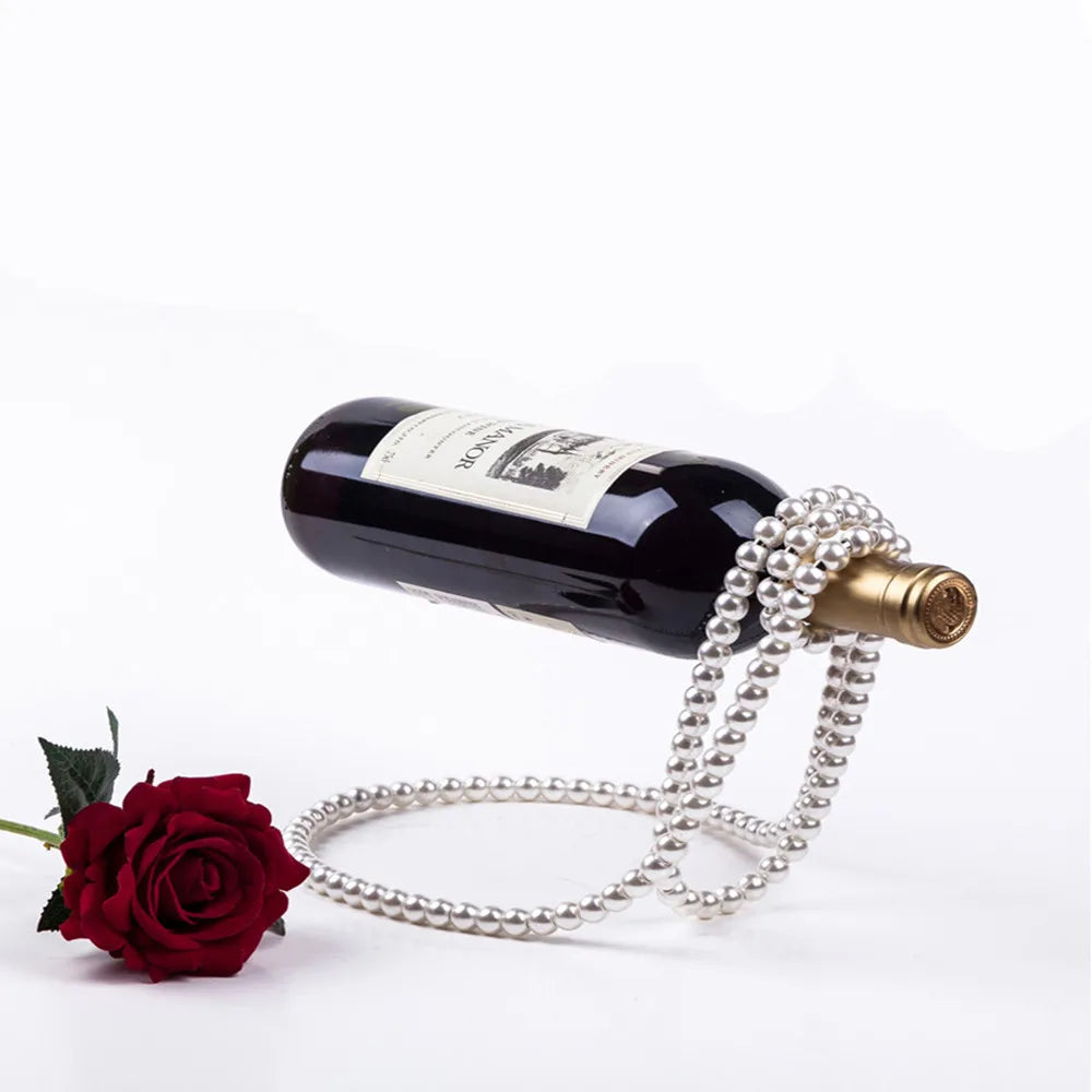 Creative Pearl Necklace Wine^