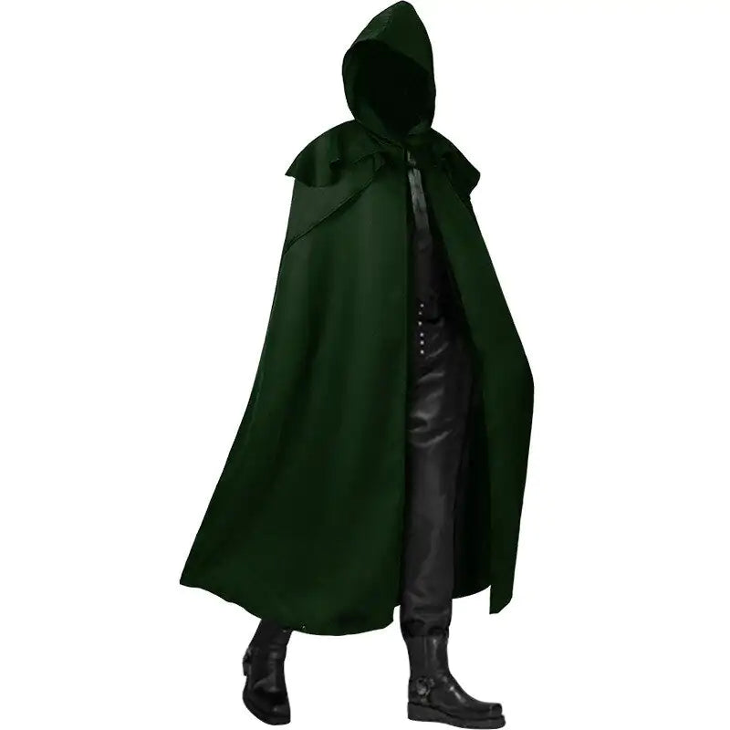 Loose Hooded Men Cloak^