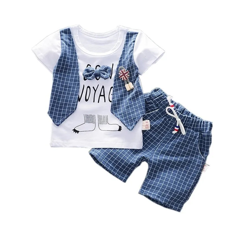 New Summer Baby Girl Clothes Children Boys Fashion T-Shirt Shorts 2Pcs/Set Toddler Casual Costume Infant Outfits Kids Tracksuits