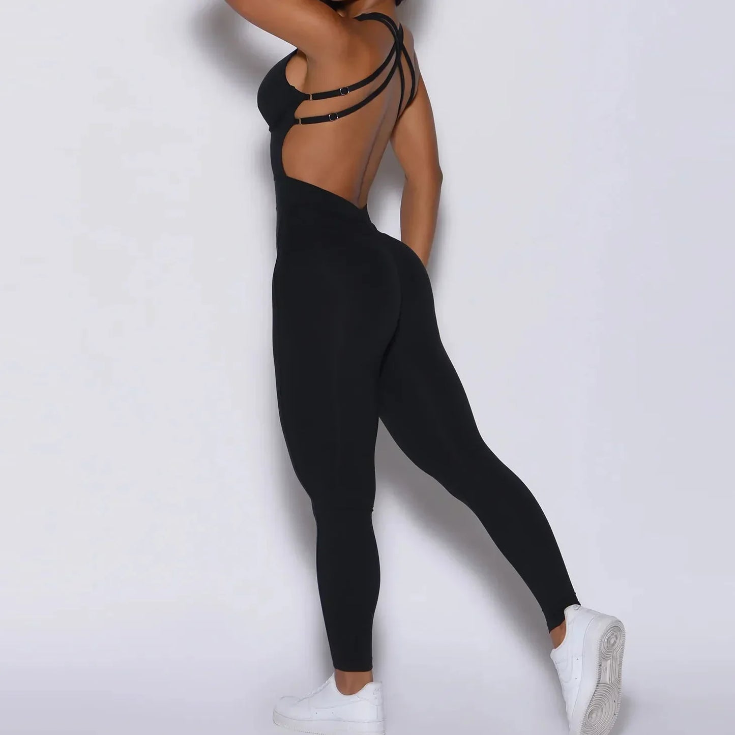 Sporty Jumpsuit Women Sportwear Push Up Gym Set Women Fitness Overalls 2024 Sport Outfit for Woman Sportswear Yoga Clothes PINK