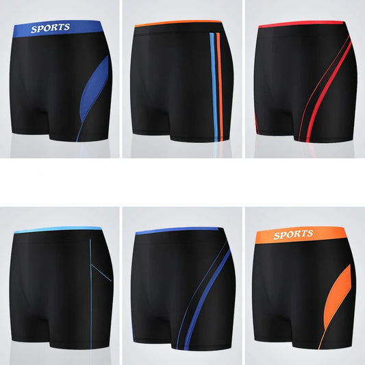 Men's Swimming Trunks Beach Shorts Boxer Briefs Men Male Swim Pool Swimsuit Swimwear Bathing Pants Suit maillot de bain homme