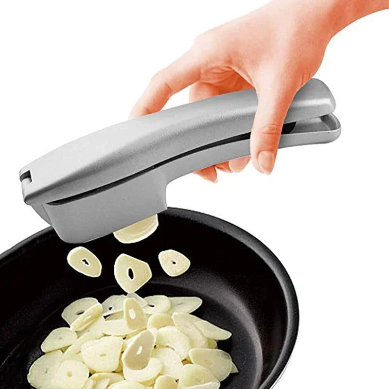 2 In 1 Multifunctional Garlic Press Garlic Slicer Zinc Alloy Manual Kitchen Gadget and Accessories  Gadgets for Home