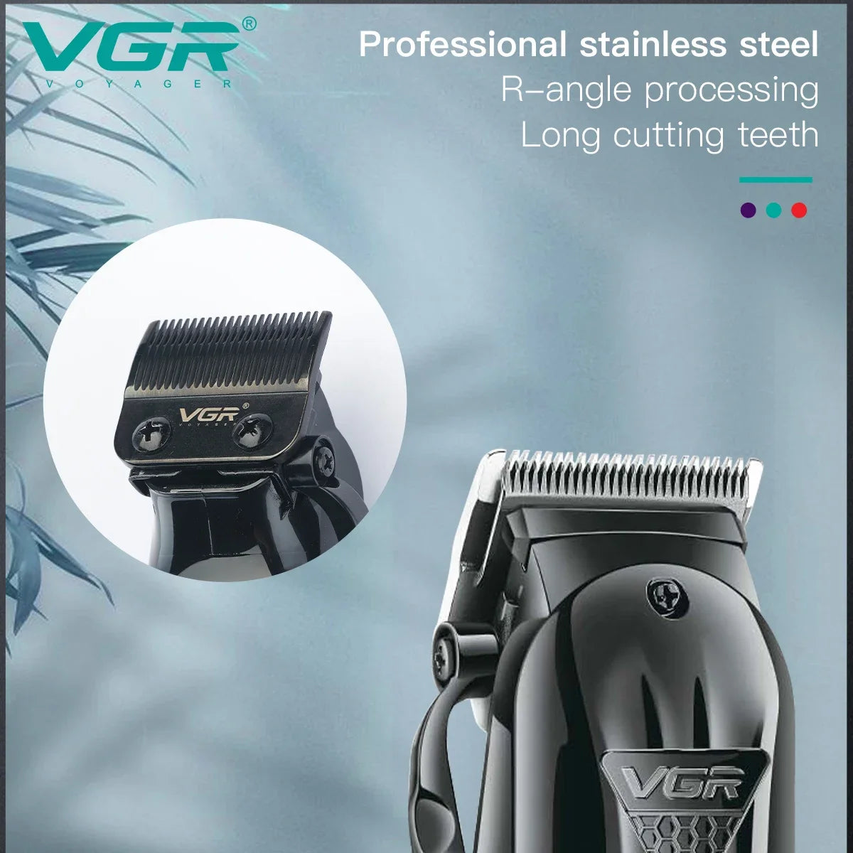 VGR Original Electric Hair Clipper Professional Hair Trimmer For Men Beard Hair Cutting Machine Digital Display V-282