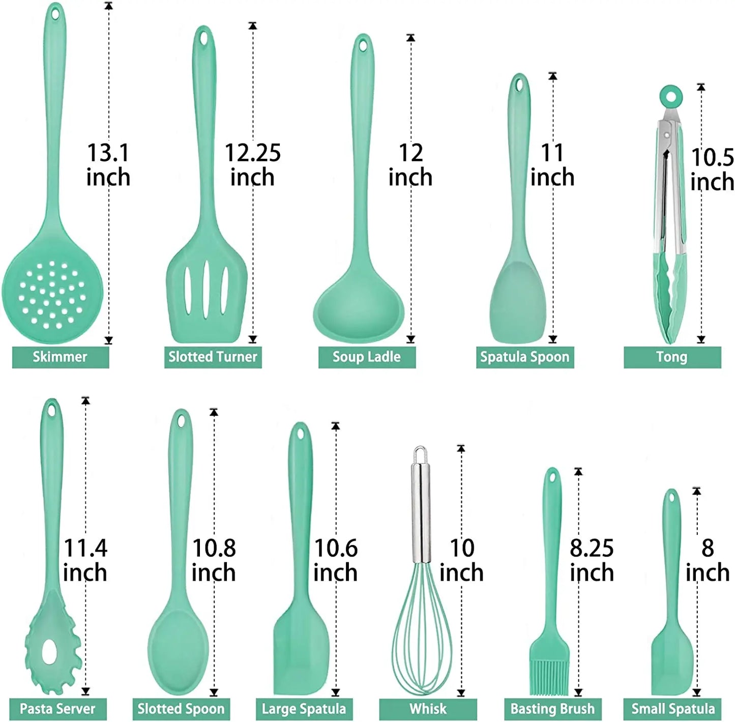 Silicone Kitchen Cooking Utensils Spatula Pasta Cookware Set cooking accessories kitchen utensils kitchen tools kitchen gadgets