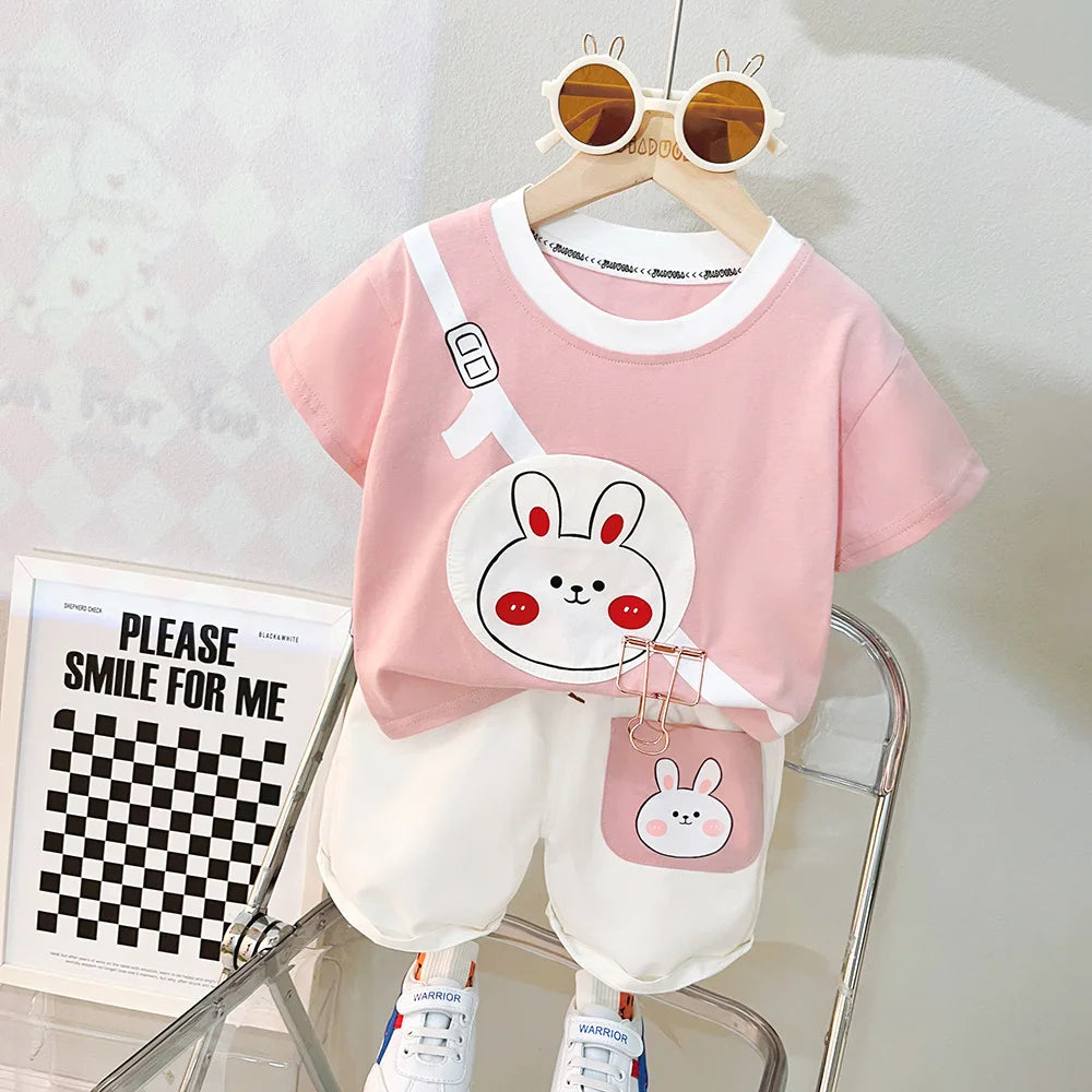 Newborn Baby Girls and Boys Clothing Suit For Spring summer Grils Bows Set New Cute Overalls Baby Clothing Set For Boys Clothes