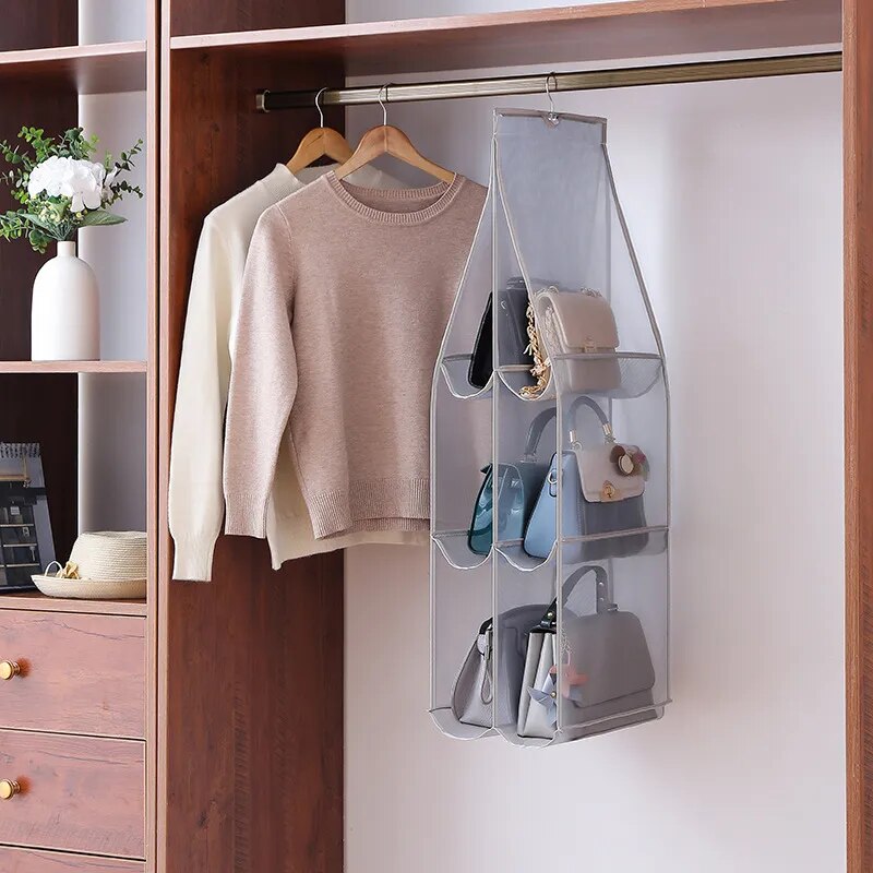 luluhut Handbag hanging organizer Hanging bag for Storage handbag Wardrobe hanging organizers Handbag organizer for closet 