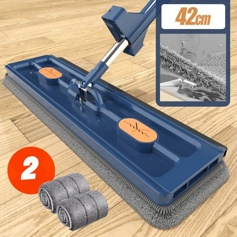 Lazy Mop 42 cm Large Flat Hands Wash Free Household Absorbent Cleaning Tool 