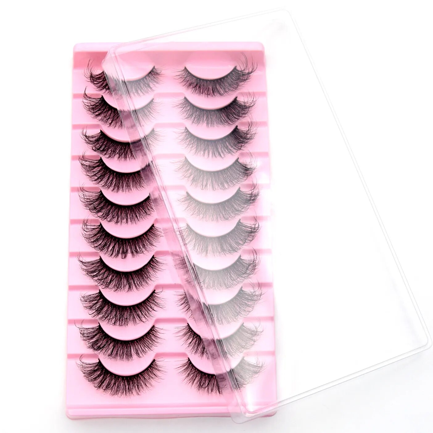 Visofree 3/10 Pairs Faux Mink Lashes Make Up Eyelashes Thick False Cils Reusable Eyelash Extension Hand Made Fake Eyelashes Q01