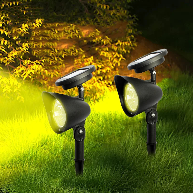 Solar Lawn Lights Outdoor Landscape Spotlights IP65 Waterproof Upgraded Solar Powered Wall Lamp Villa Garden Decorative