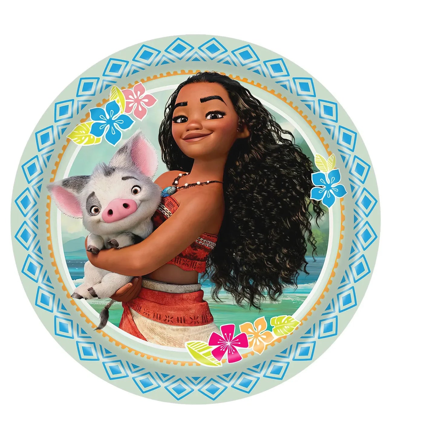 Moana Theme Children Birthday Party Disposable Tableware Cup Plate Flag Kids Girls Wedding Party Decoration Supplies