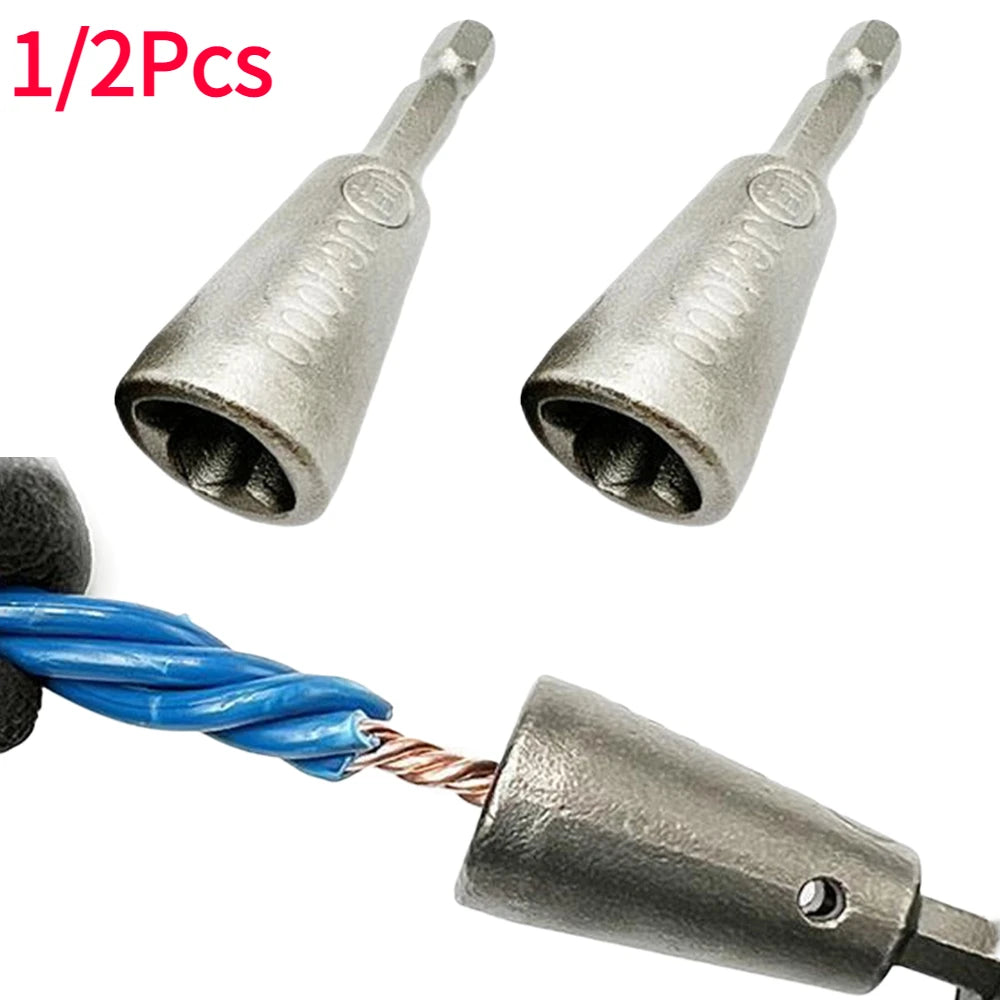 Wire Twisting Tools 6mm Hexagonal Handle Electrician Quickly Twister 1.5-6 Square 2-6 Way Twister Wire for Power Drill Drivers