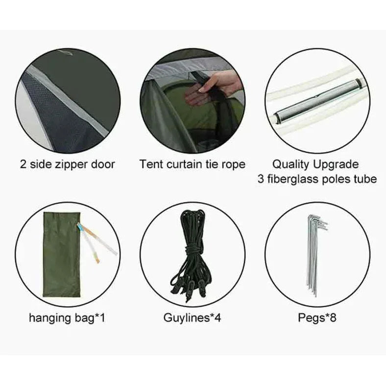 Speed Open 1s No Need To Set Up Outdoor Tent Polyester Spring/summer/autumn Camping Accessories Rain and Sun Protection