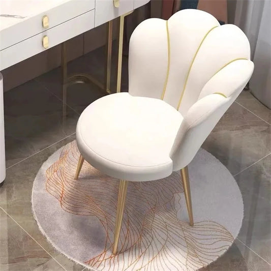 Modern Nordic Dressing Chair Velvet Home Living Room Dining Chairs Bedroom Furniture Makeup Stool كرسي cadeira 의자 Nail Chair