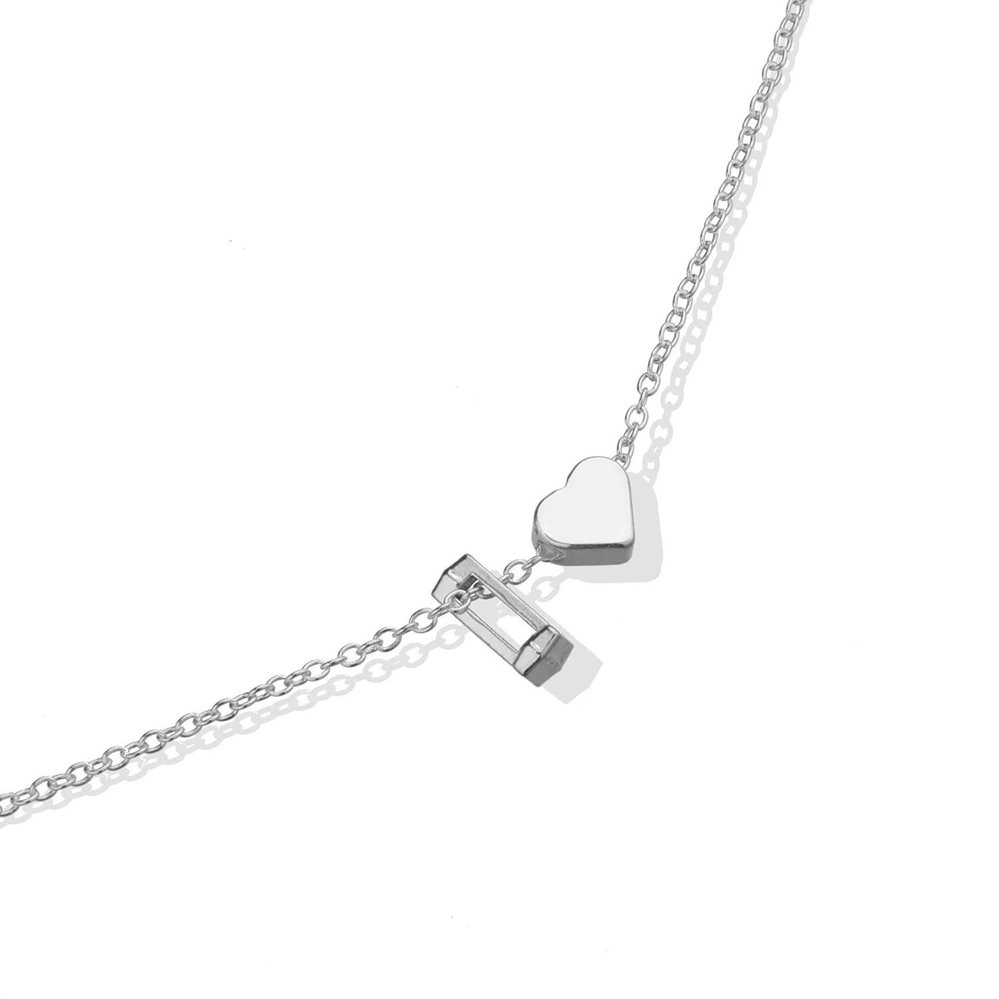 New Style Silver Color A-Z Letter Necklace For Women Creative Simple Punk Link Chain Necklaces 2022 Fashion Jewelry Gifts