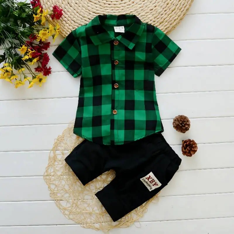 Summer Cartoon Baby boys Clothes Sets fashion Cotton kids Tshirt +Shorts suits