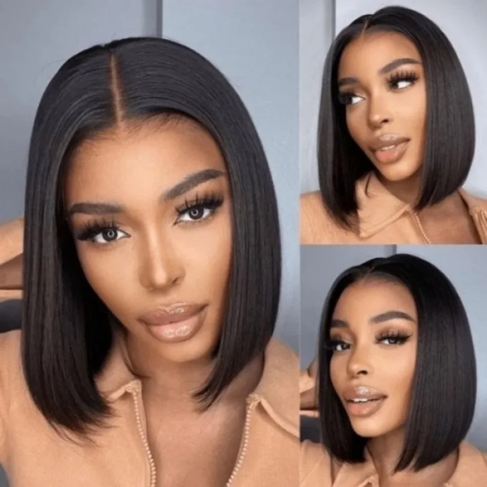 Unice Hair Short Bob Wig Pre Everything Wig 13x4 Glueless Lace Bleached Knots For Black Women Peruvian Frontal Wig