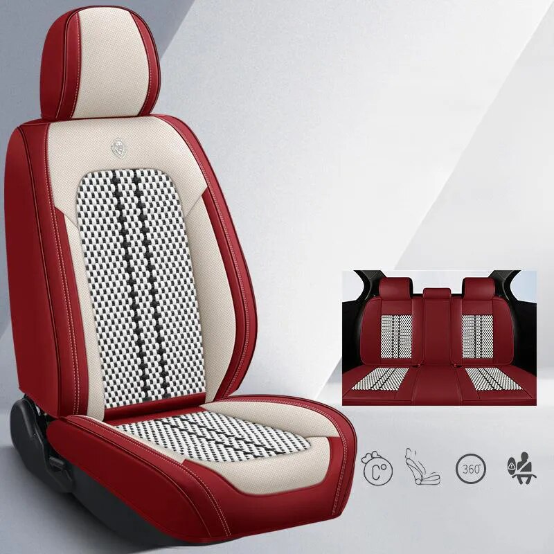 Universal Leather Car Seat Cover Full Set 5 seat Auto Accessories Interior Styling