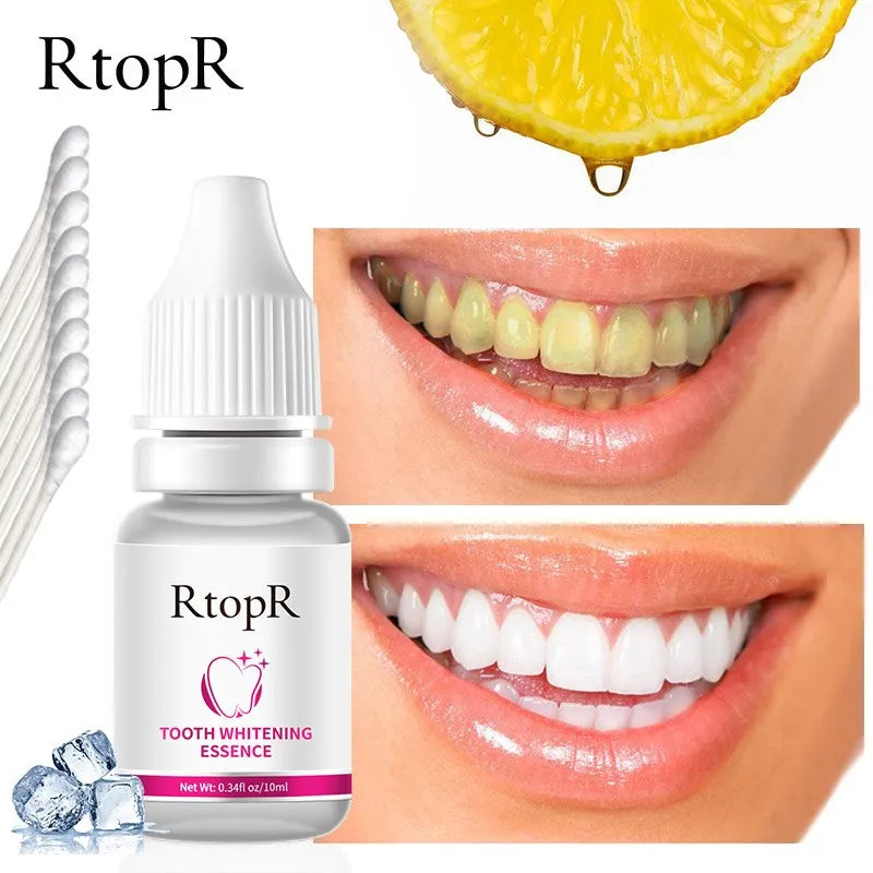 RtopR Teeth Whitening Essence Brighten Teeth Remove Plaque Oral Hygiene Fresh Breath Clean Mouth Bleach Teeth Dental Care Tools